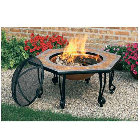 Great for use at home or the campsite. FB8005 CobraCo Square Portable Fire Pit with Wheels by ...