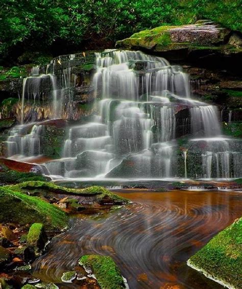 Elakala Falls Blackwater Falls State Park West Virginia Via