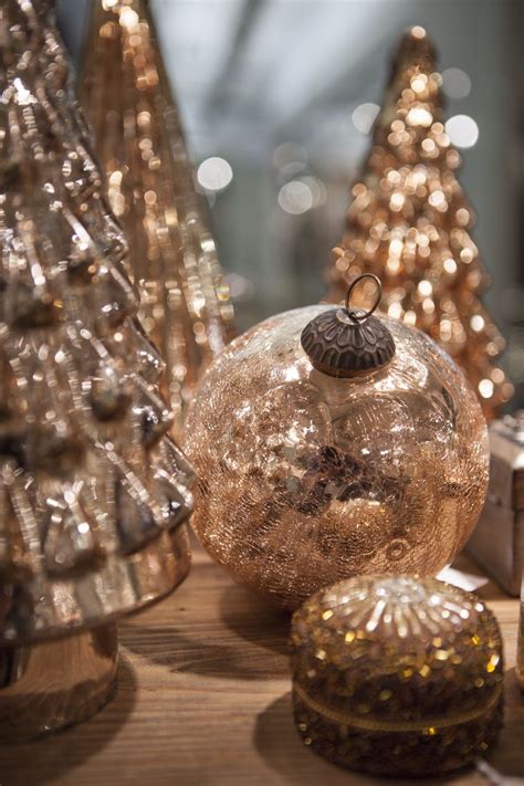 Rose gold paiette ball ornament. Rose gold ornaments and trees at Arty Imports! (With ...