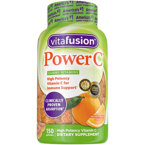 Webmd provides information on popular vitamins and supplements including side effects, drug interactions, user ratings and reviews, medication over dose, warnings, and uses. Vitafusion Power C Gummy Vitamins, 150 Count Vitamin C ...