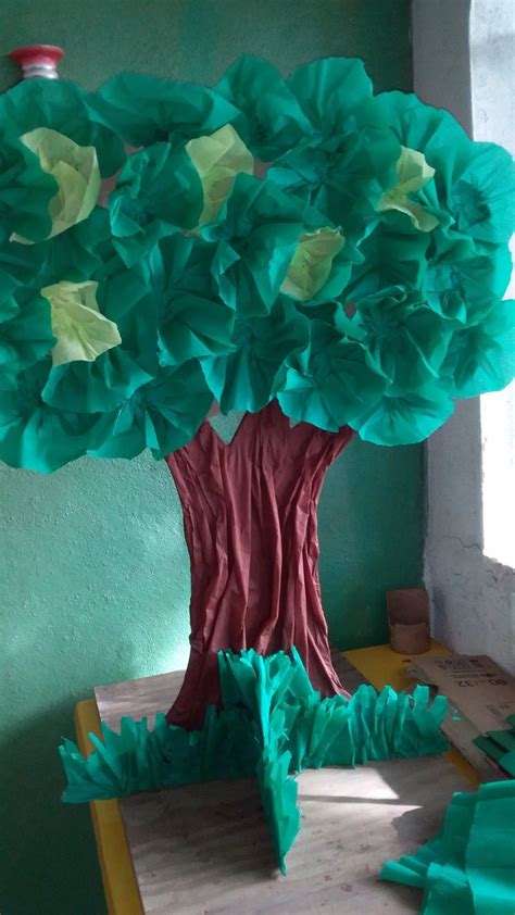 Árbol De Carton Paper Tree Classroom Cardboard Tree Tree Crafts