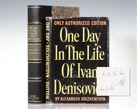 one day in the life of ivan denisovich alexander solzhenitsyn first edition signed