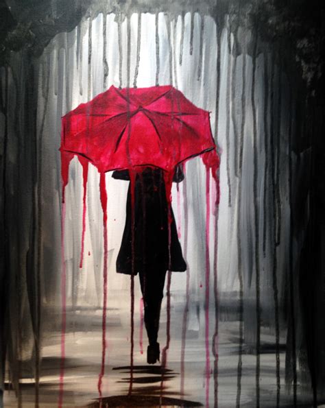 Girl With Red Umbrella Painting At Explore