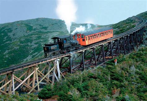 The Mount Washington Cog Railway Train Ride To The Top Of New England