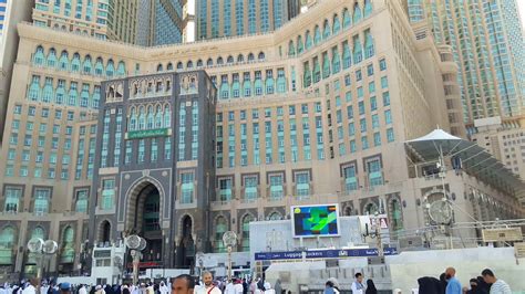 Abraj Al Bait Towers As Seen From Masjid Al Haram Macca Tower Saudi