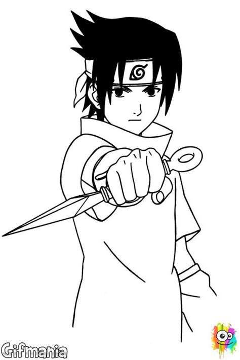 Dibujo De Sasuke Uchiha Para Colorear Sasuke Uchiha Sasuke Itachi