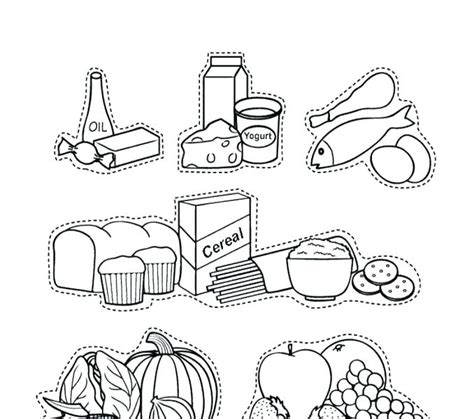 A great collection of coloring sheets where you will find flowers, food, drinks and leaves and trees. Food Groups Coloring Pages at GetColorings.com | Free ...