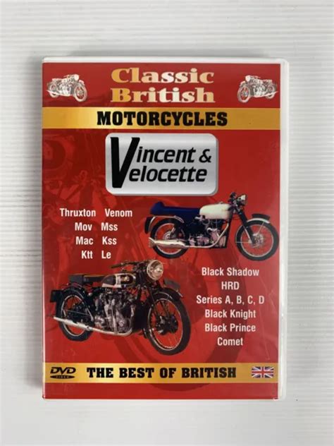 Classic British Motocycles Vincent And Velocette Dvd R4 Doco 625 Picclick