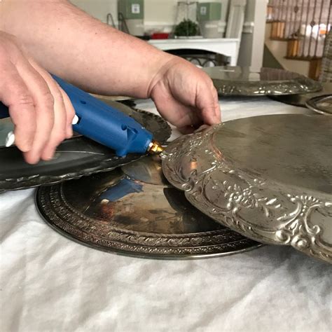 How To Make A Diy Silver Tray Wreath Silver Tray Decor Silver Trays