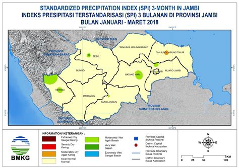 Peta Spi Update April 2018 Provinsi Jambi Stasiun Klimatologi Muaro Jambi