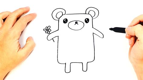 How To Draw A Kawaii Bear Step By Step Kawaii Drawings