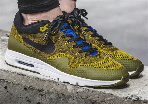 Nike Air Max 1 Flyknit Olive Flak 843387-302 | SneakerNews.com