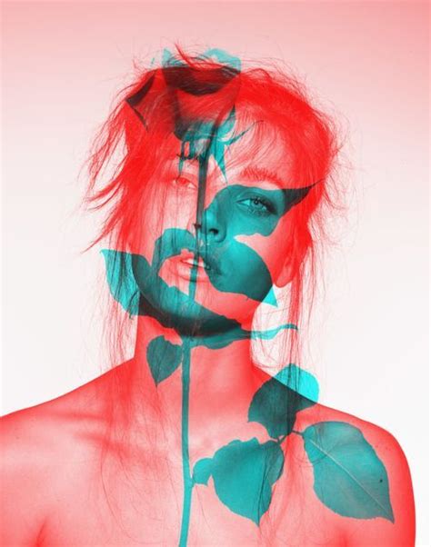 Anaglyph Beauty Double Exposure Photography Exposure Photography