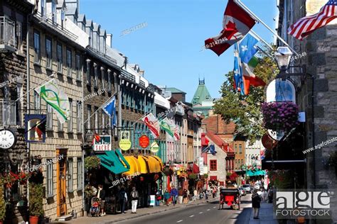 Rue Saint Louis Quebec City Unesco World Heritage Site Quebec