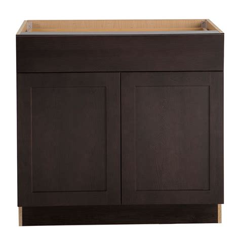How deep is a refrigerator cabinet? Hampton Bay Edson Dusk 36 inch W x 34.5 inch H x 24.5 inch D Base Cabinet B36 | The Home Depot ...