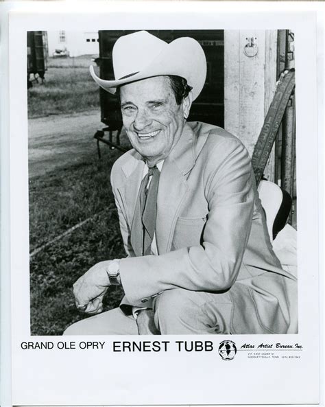 Ernest Tubb 8x10 Bandw Still Photo Portrait Grand Ole Opry Vf Fine