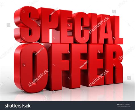 3d Special Offer Word On White Stock Illustration 117843931 Shutterstock
