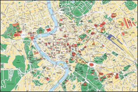 Roma Mappa Mappa Di Roma Lazio Italia