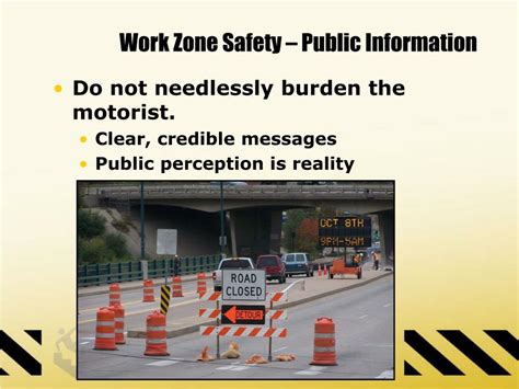 Ppt Innovations And Best Practices To Improve Work Zone Safety