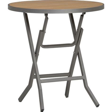 Alfresco Natural Folding Bistro Table In Alfresco Natural Alfresco