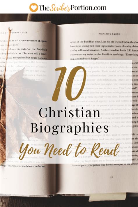 10 Christian Biographies You Need To Read Christian Fiction Books