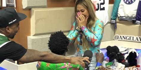 watch comedian and actor michael blackson proposes to girlfriend during a radio interview