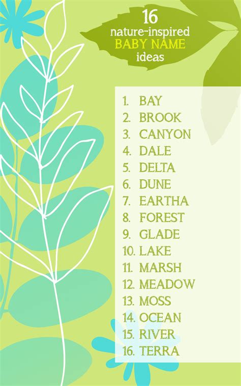 16 Nature Inspired Baby Names For Earth Day Baby Names Name