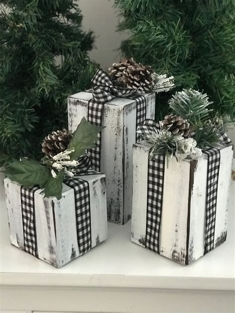 Wood Christmas Presents  Etsy  Christmas crafts, Country christmas