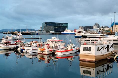 Reykjavik Harbor In Iceland Editorial Stock Photo Image Of Boats