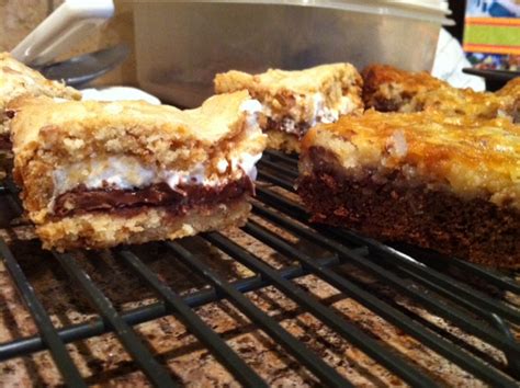 Yellow cake mix, eggs, vanilla extract, crushed pineapple, cream cheese and 2 more. The Awesome Aldridges: S'mores Bars and German Chocolate ...