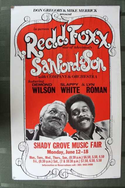 Redd Foxxsanford And Son Shady Grove Music Fair 1975 145 X 23