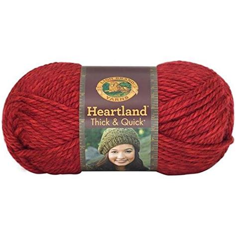 Buy Lion Brand Yarn 137 113 Heartland Thick And Quick Yarn Redwood