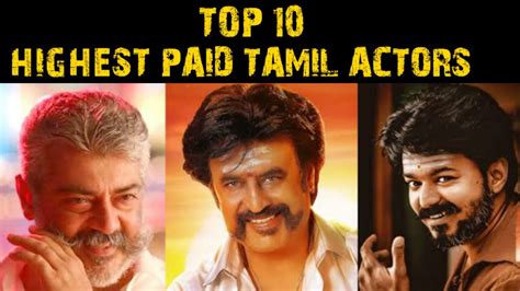 Top 10 Highest Paid Tamil Actors Of 2019 Youtube