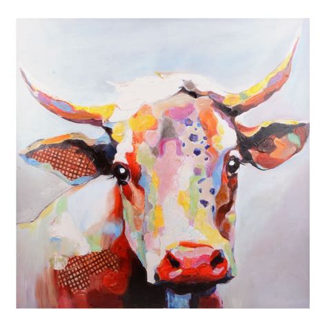 Betsy Cow Canvas Art Print Kirklands Cow Canvas Cow Wall Art Cow