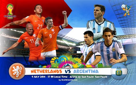 Netherlands Vs Argentina World Cup 2014 Semi Finals Hd Wallpapers
