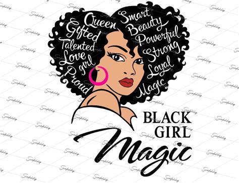Black Girl Magic Png African American Png Afro Girl Melanin Etsy