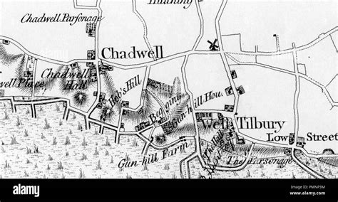 Biggin Essex 1777 Map Stock Photo Alamy