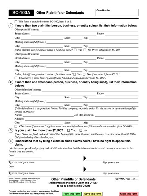 Sc 100 Fillable Form Printable Forms Free Online