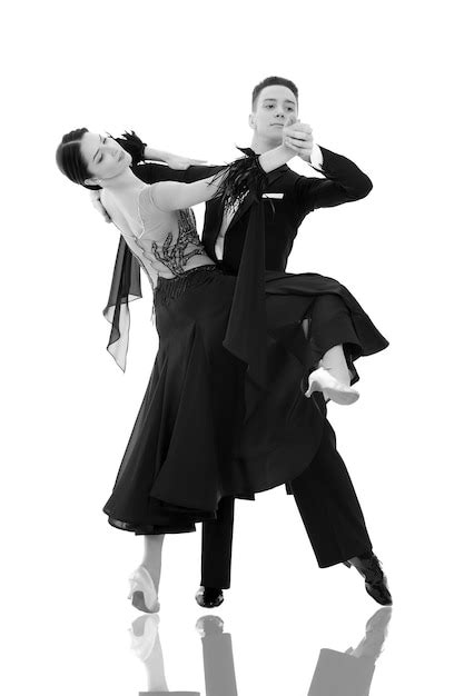 Premium Photo Dance Ballroom Couple In A Dance Pose Isolated On White Background Sensual