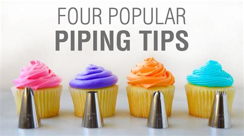 Four Popular Piping Tips Youtube