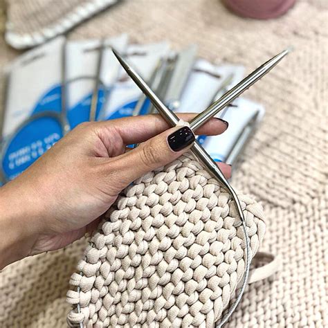 Fixed Circular Knitting Needles Metallic Knitting Needles Etsy