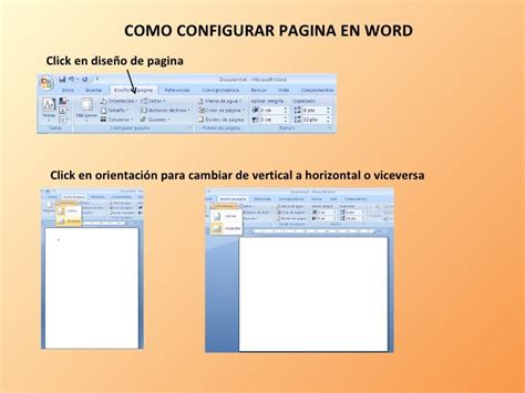 configurar pagina en word