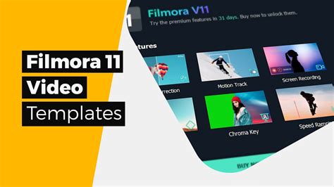 Filmora 11 Video Templates A New Filmora 11 Feature Youtube