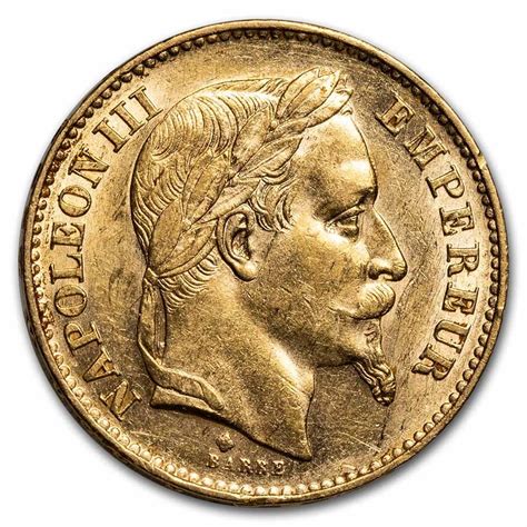 Buy 1869 Bb France Gold 20 Francs Napoleon Iii Bu Apmex