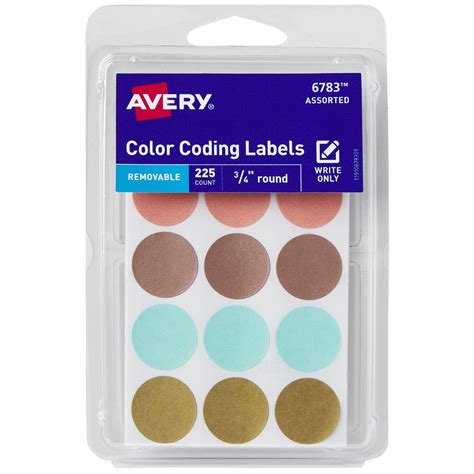 Averyr Assorted Neon Color Coding Labels 6733 Handwrite 51 Off