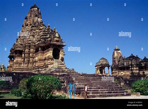 Khajuraho India Visvanath Temple Stock Photo Alamy