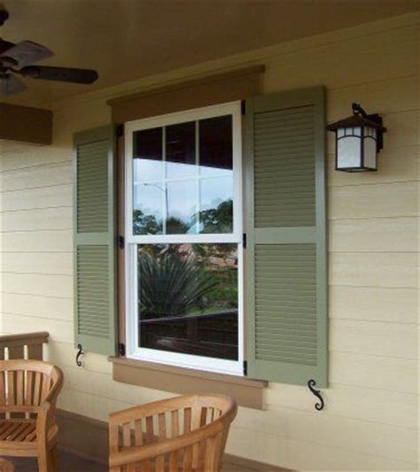 So, naturally, i checked out pinterest. Exterior Shutters ~ Like the difference in colors between ...
