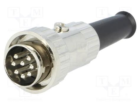 Lumberg Plug Din Male With Strain Relief Pin 8 Layout 270
