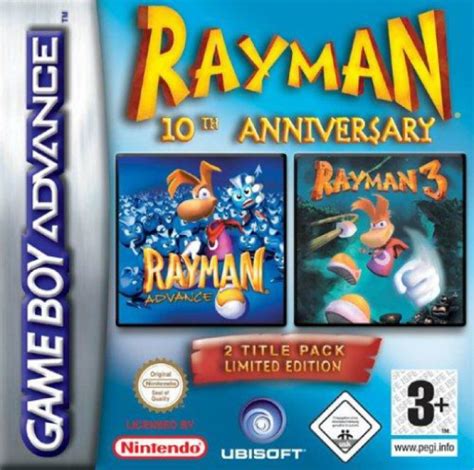 Rayman 10th Anniversary Boxarts For Nintendo Gameboy Advance The