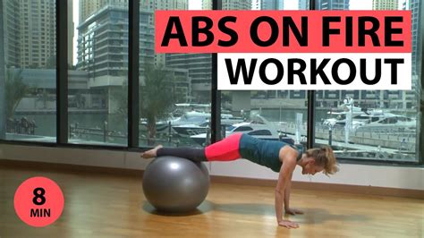8 Min Abs On Fire Workout Youtube